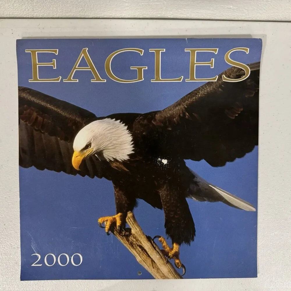 Eagles 2000 Wall Calendar Bald Eagle Nature Wildlife Birds Vintage